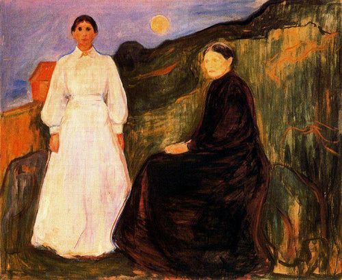 Mãe e filha (Edvard Munch) - Reprodução com Qualidade Museu
