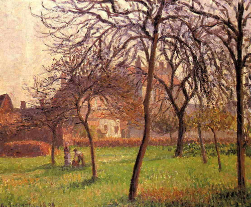 Campo Mãe Luciens em Eragny (Camille Pissarro) - Reprodução com Qualidade Museu
