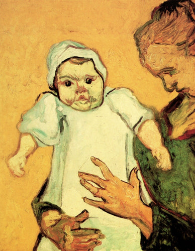 Mãe Roulin com seu bebê (Vincent Van Gogh) - Reprodução com Qualidade Museu