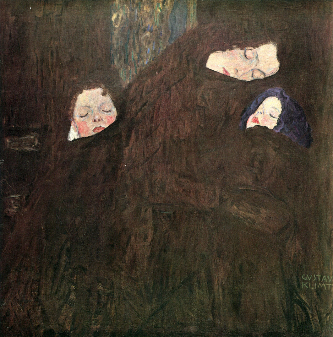 Mãe com filhos (Gustav Klimt) - Reprodução com Qualidade Museu