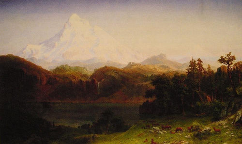 Mount Hood (Albert Bierstadt) - Reprodução com Qualidade Museu