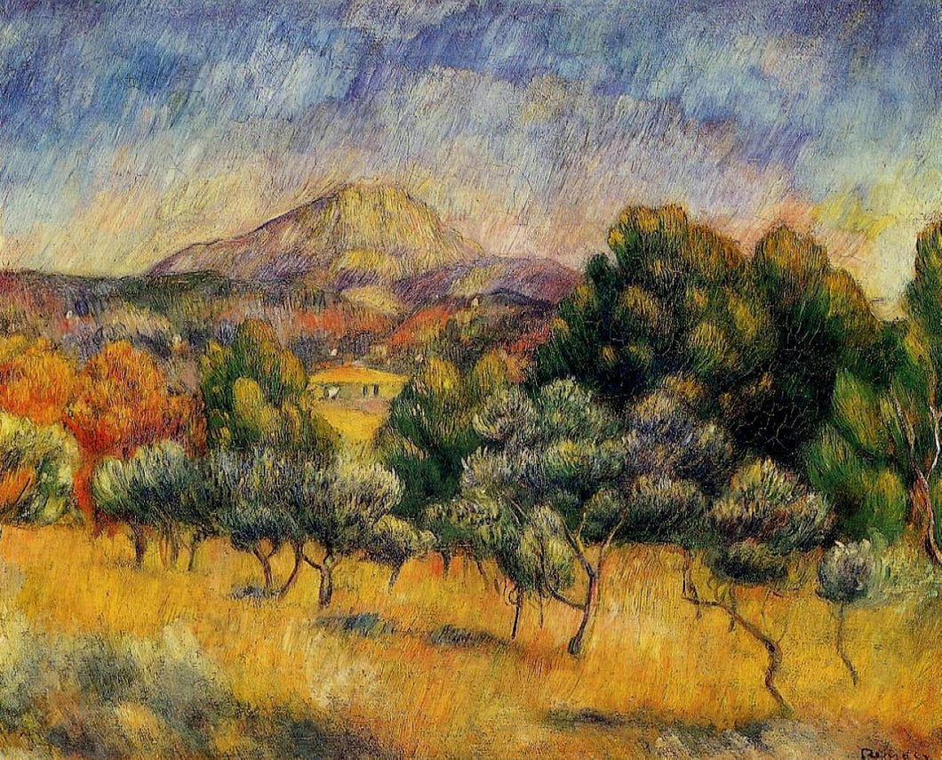 Monte Sainte-Victoire (Pierre-Auguste Renoir) - Reprodução com Qualidade Museu
