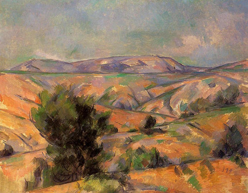 Monte Sainte Victoire, visto de Gardanne (Paul Cézanne) - Reprodução com Qualidade Museu