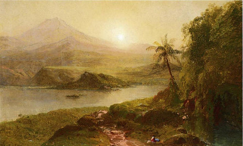 Paisagem montanhosa (Frederic Edwin Church) - Reprodução com Qualidade Museu