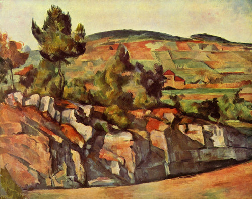 Montanhas na Provença (Paul Cézanne) - Reprodução com Qualidade Museu