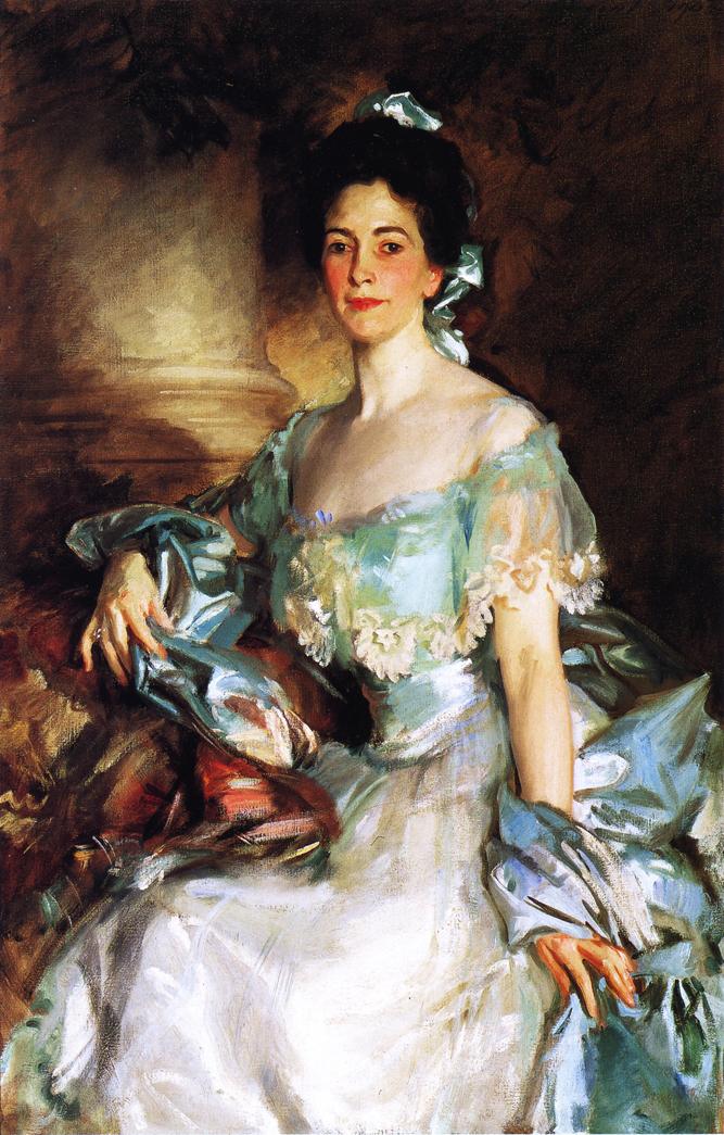 Sra. Abbott Lawrence Rotch (John Singer Sargent) - Reprodução com Qualidade Museu