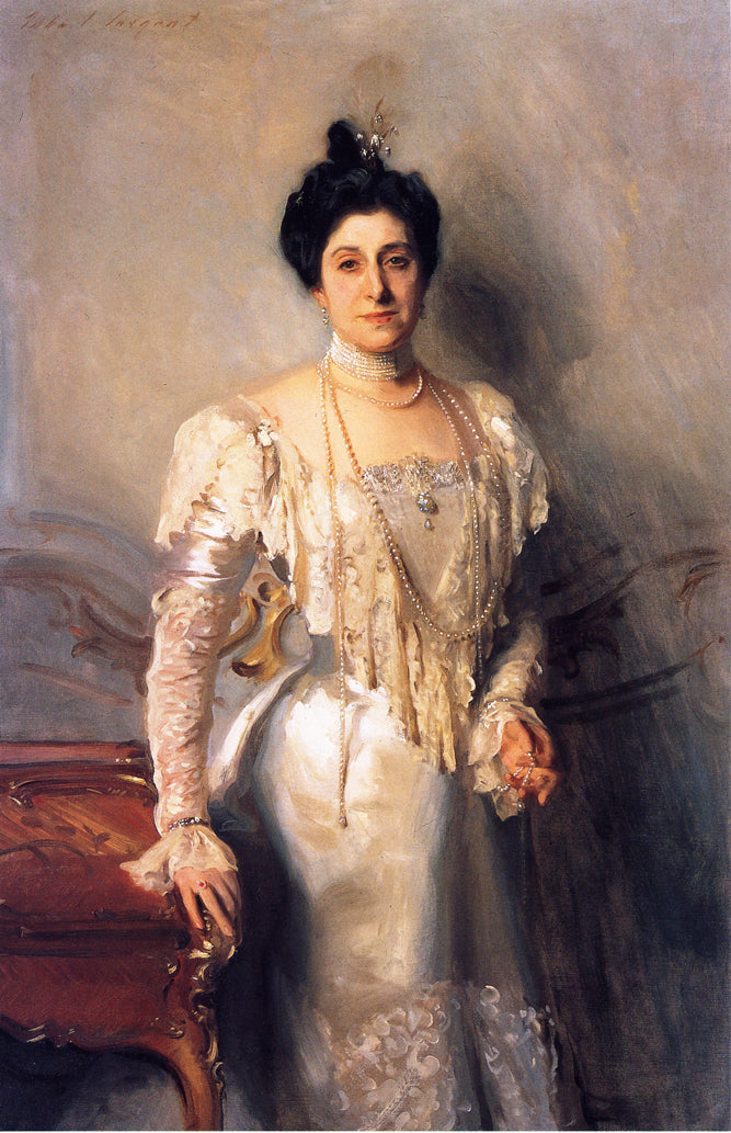 Sra. Asher Wertheimer - Flora Joseph (John Singer Sargent) - Reprodução com Qualidade Museu