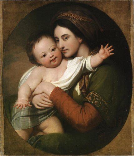 Sra. Benjamin West e seu filho Raphael - Replicarte