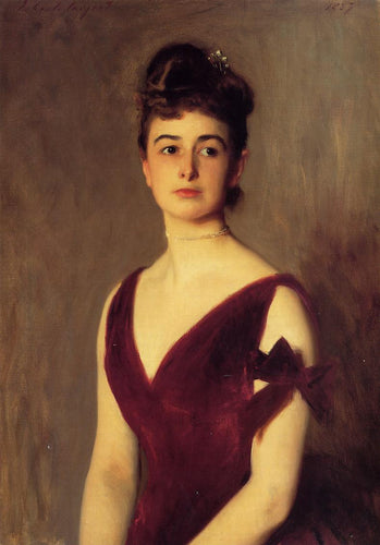 Sra. Charles E. Inches - Louise Pomeroy (John Singer Sargent) - Reprodução com Qualidade Museu