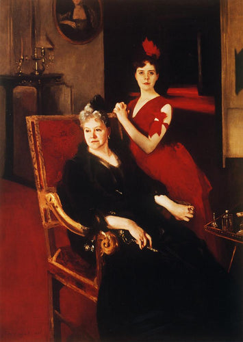 Sra. Edward Burckhardt e sua filha Louise (John Singer Sargent) - Reprodução com Qualidade Museu