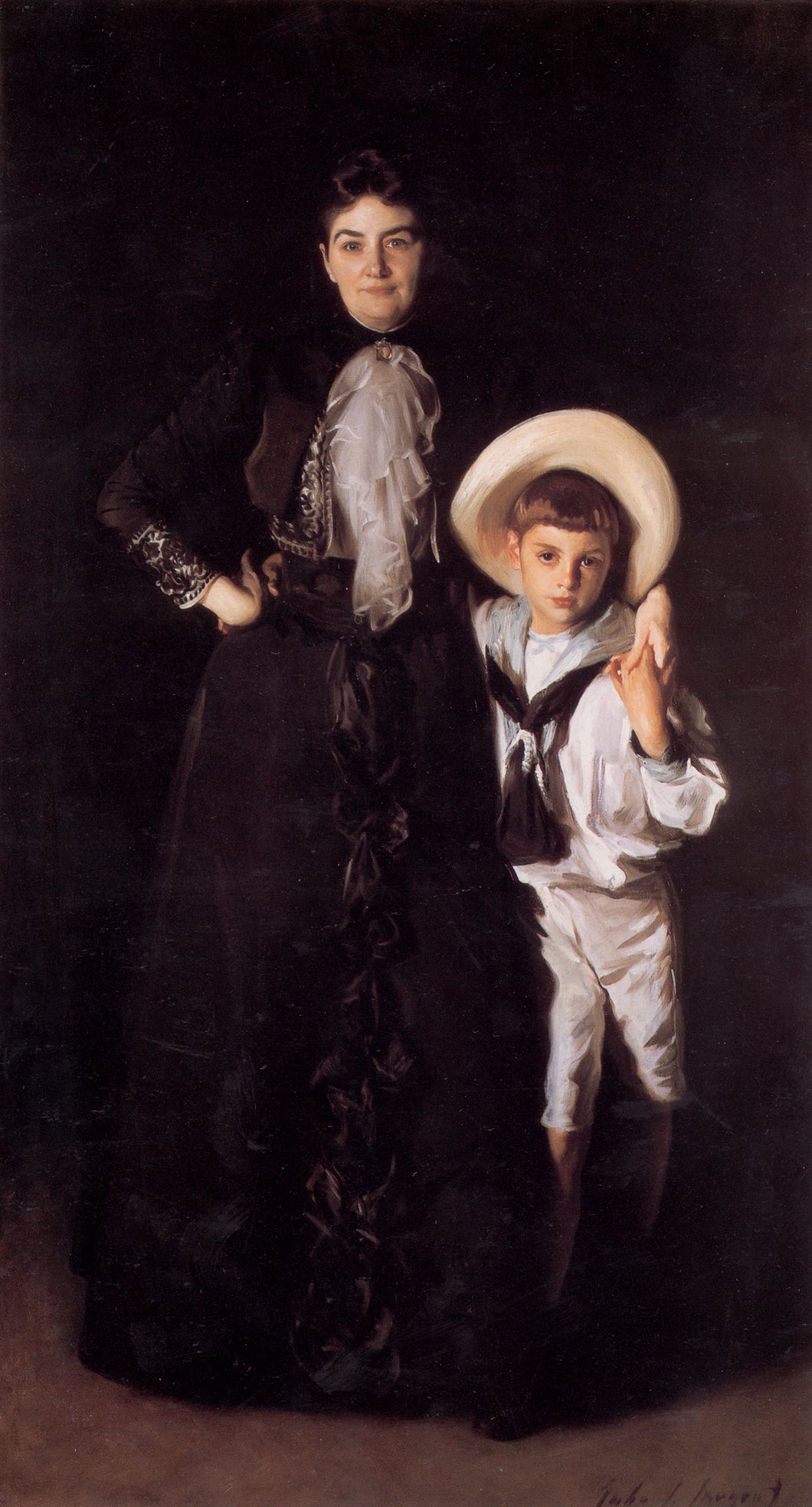 Sra. Edward L. Davis e seu filho Livingston (John Singer Sargent) - Reprodução com Qualidade Museu