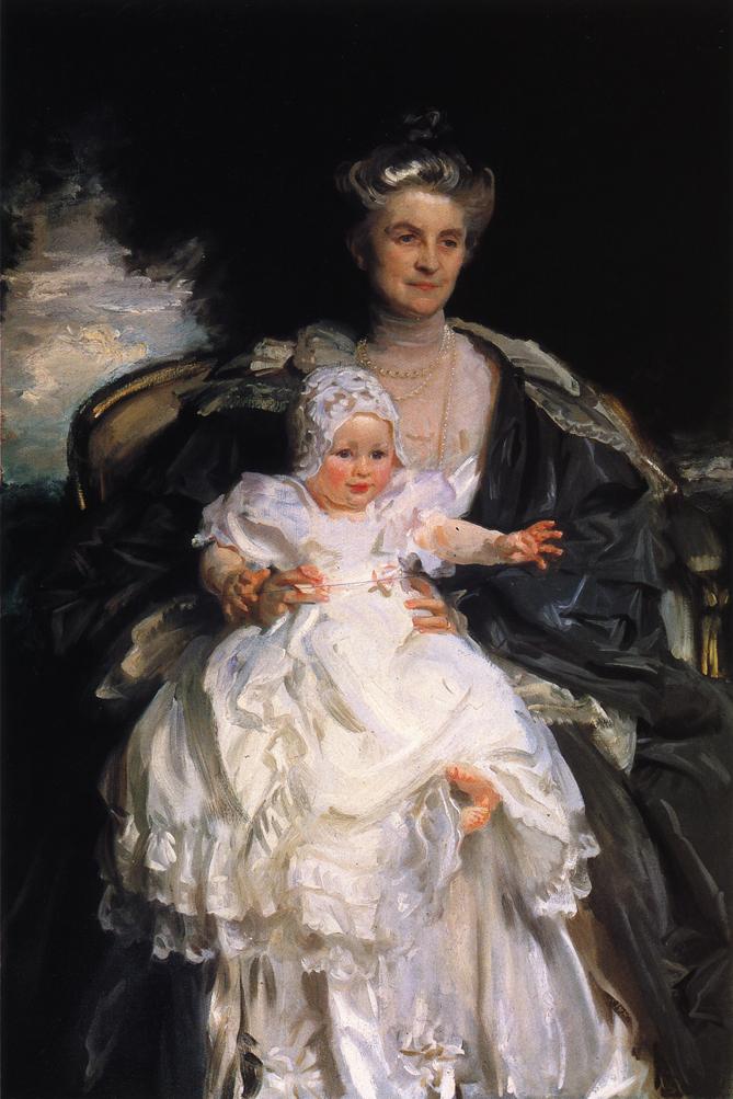 Sra. Henry Phipps e seu Granson Winston (John Singer Sargent) - Reprodução com Qualidade Museu