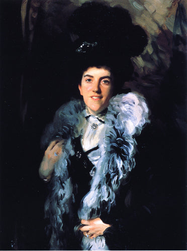 Sra. John William Crombie - Minna Watson (John Singer Sargent) - Reprodução com Qualidade Museu