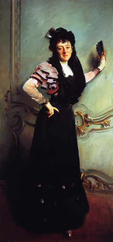 Sra. Walter Bacon - Virginia Purdy Barker (John Singer Sargent) - Reprodução com Qualidade Museu
