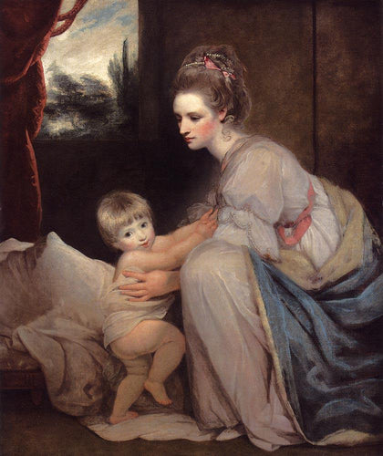 Sra. William Beresford e seu filho John, mais tarde Lord Decies