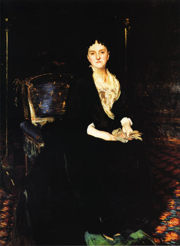 Sra. William Henry Vanderbilt (John Singer Sargent) - Reprodução com Qualidade Museu