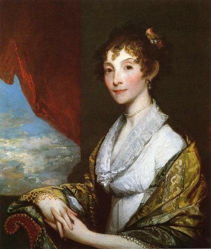 Sra. Edward Stow (Gilbert Stuart) - Reprodução com Qualidade Museu