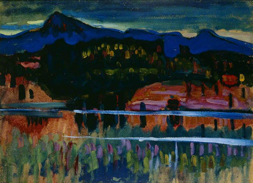 Murnau-Staffelsee I (Wassily Kandinsky) - Reprodução com Qualidade Museu