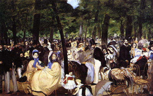 Música nas Tulherias (Edouard Manet) - Reprodução com Qualidade Museu