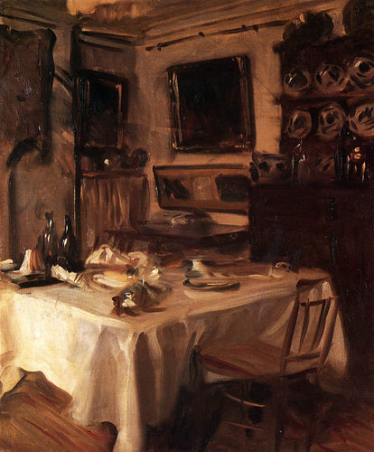Minha Sala de Jantar (John Singer Sargent) - Reprodução com Qualidade Museu