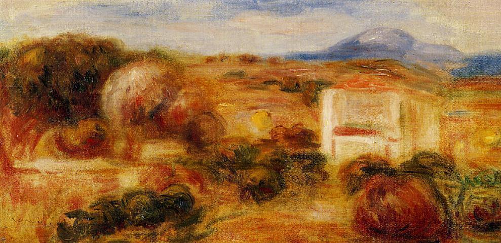 Paisagem com Casa Branca (Pierre-Auguste Renoir) - Reprodução com Qualidade Museu