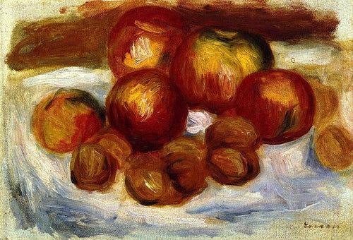 Natureza Morta Com Frutas (Pierre-Auguste Renoir) - Reprodução com Qualidade Museu