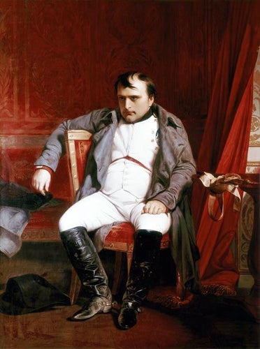 Napoleão Bonaparte abdicou em Fontainebleau (Paul Delaroche) - Reprodução com Qualidade Museu