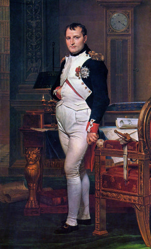 Napoleão Bonaparte em seu estudo nas Tulherias (Jacques-Louis David) - Reprodução com Qualidade Museu