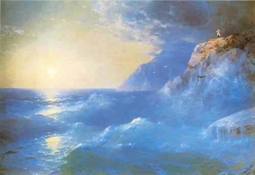 Napoleão na Ilha de Santa Helena (Ivan Aivazovsky) - Reprodução com Qualidade Museu