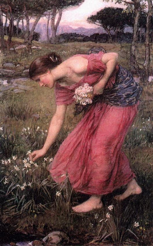 Narciso (John William Waterhouse) - Reprodução com Qualidade Museu