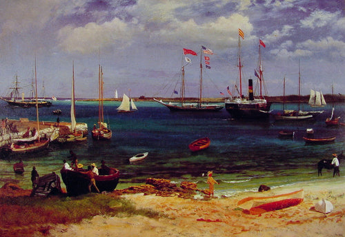 Porto de Nassau (Albert Bierstadt) - Reprodução com Qualidade Museu