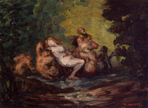 Nereida e tritões (Paul Cézanne) - Reprodução com Qualidade Museu