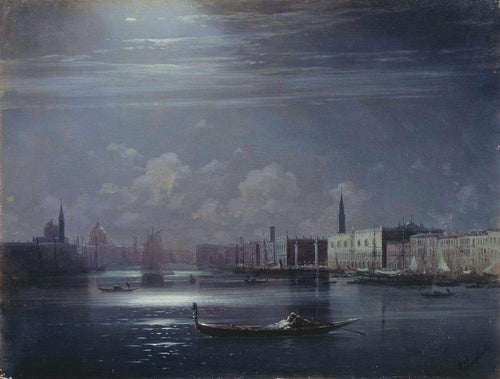 Paisagem noturna. Veneza (Ivan Aivazovsky) - Reprodução com Qualidade Museu