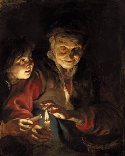 Cena noturna (Peter Paul Rubens) - Reprodução com Qualidade Museu