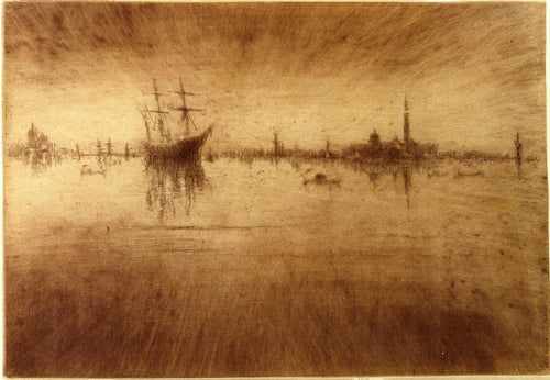 Noturno (James Abbott McNeill Whistler) - Reprodução com Qualidade Museu