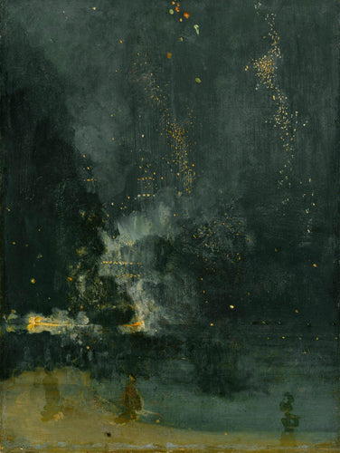 Noturno em preto e dourado - O foguete caindo (James Abbott McNeill Whistler) - Reprodução com Qualidade Museu