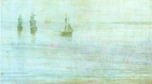 Nocturne - The Solent (James Abbott McNeill Whistler) - Reprodução com Qualidade Museu