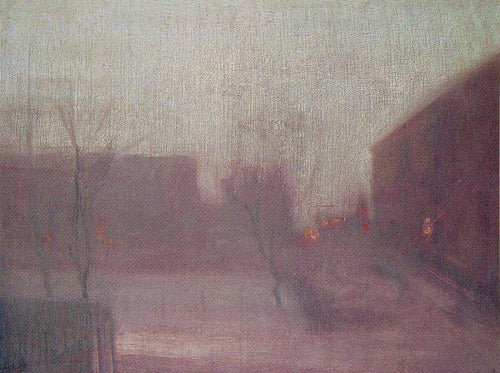Noturno - Trafalgar Square, Chelsea Snow (James Abbott McNeill Whistler) - Reprodução com Qualidade Museu