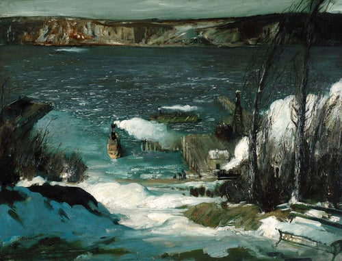 North River (George Bellows) - Reprodução com Qualidade Museu