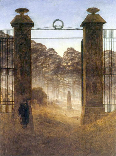 A entrada do cemitério (Caspar David Friedrich) - Reprodução com Qualidade Museu