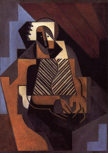 Camponesa sentada (Juan Gris) - Reprodução com Qualidade Museu