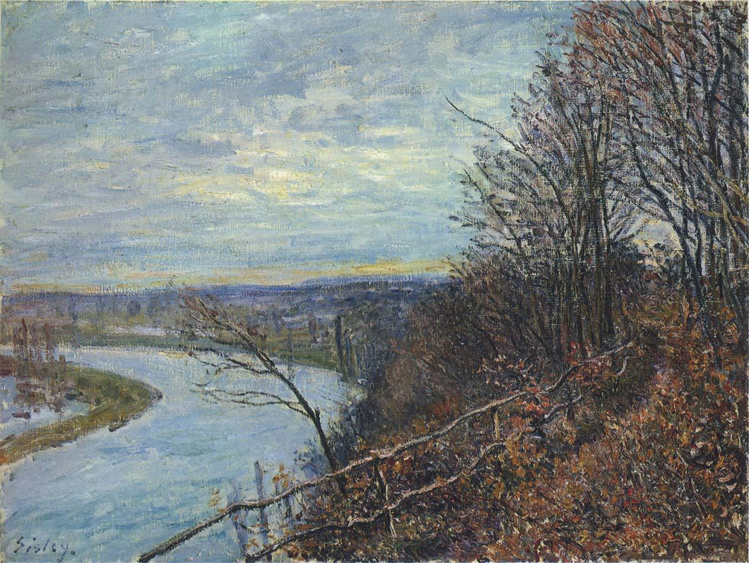 Tarde de novembro (Alfred Sisley) - Reprodução com Qualidade Museu