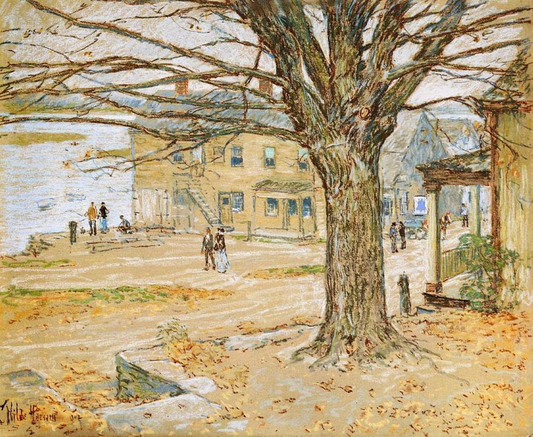 Novembro, Cos Cob (Childe Hassam) - Reprodução com Qualidade Museu