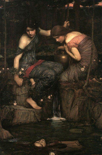 Ninfas encontrando a cabeça de Orfeu (John William Waterhouse) - Reprodução com Qualidade Museu
