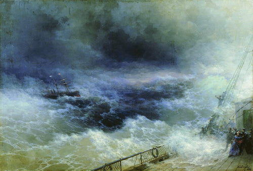 oceano (Ivan Aivazovsky) - Reprodução com Qualidade Museu