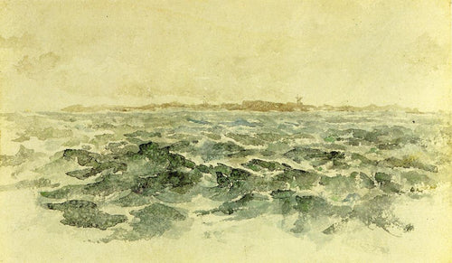 Na costa holandesa (James Abbott McNeill Whistler) - Reprodução com Qualidade Museu