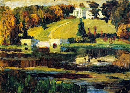 Esboço para Akhtyrka - Outono (Wassily Kandinsky) - Reprodução com Qualidade Museu