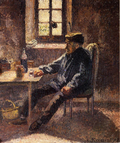 Old Wingrower em Moret (Camille Pissarro) - Reprodução com Qualidade Museu