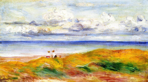 Em um penhasco (Pierre-Auguste Renoir) - Reprodução com Qualidade Museu