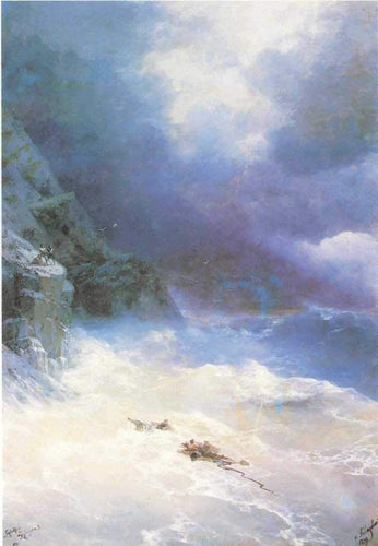 Na tempestade (Ivan Aivazovsky) - Reprodução com Qualidade Museu